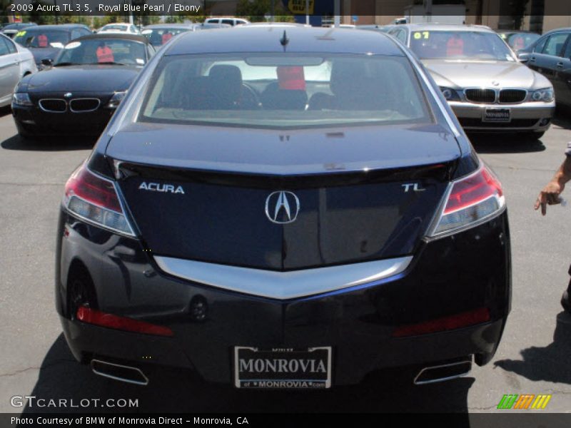Royal Blue Pearl / Ebony 2009 Acura TL 3.5