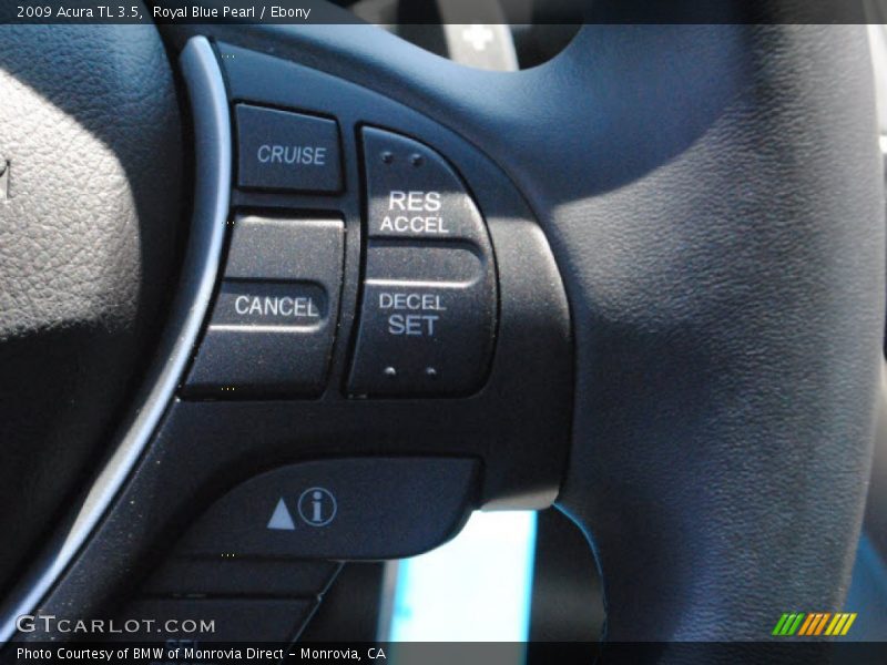 Royal Blue Pearl / Ebony 2009 Acura TL 3.5