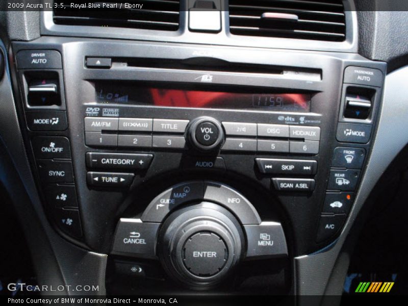 Royal Blue Pearl / Ebony 2009 Acura TL 3.5