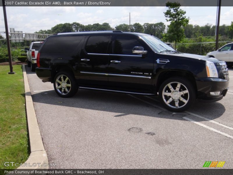 Black Raven / Ebony/Ebony 2007 Cadillac Escalade ESV AWD