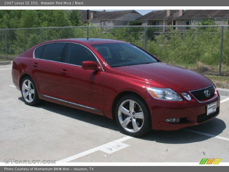 Matador Red Mica / Black 2007 Lexus GS 350