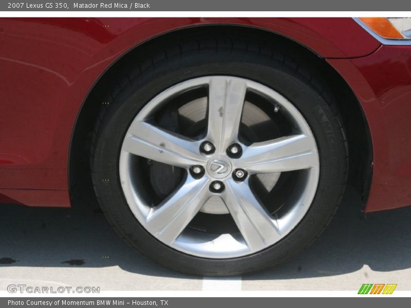 Matador Red Mica / Black 2007 Lexus GS 350
