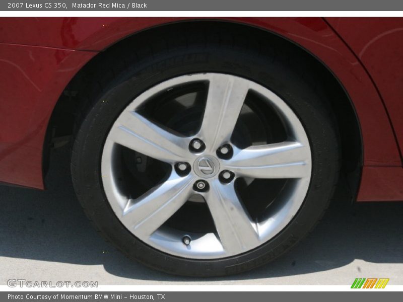 Matador Red Mica / Black 2007 Lexus GS 350