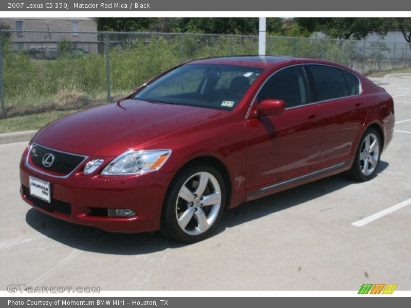 Matador Red Mica / Black 2007 Lexus GS 350