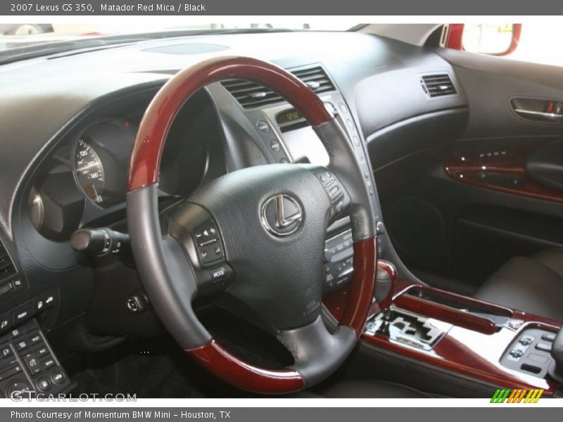 Matador Red Mica / Black 2007 Lexus GS 350
