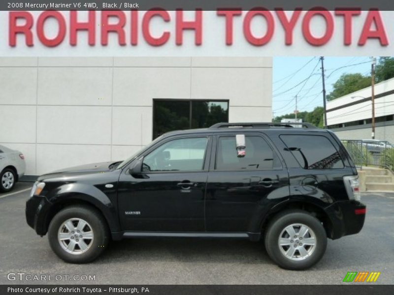 Black / Black 2008 Mercury Mariner V6 4WD