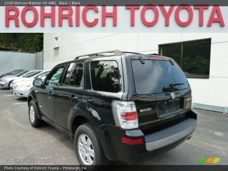 Black / Black 2008 Mercury Mariner V6 4WD