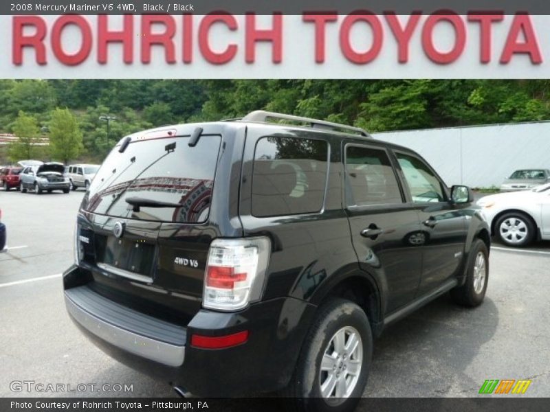 Black / Black 2008 Mercury Mariner V6 4WD