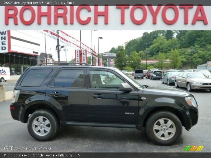 Black / Black 2008 Mercury Mariner V6 4WD