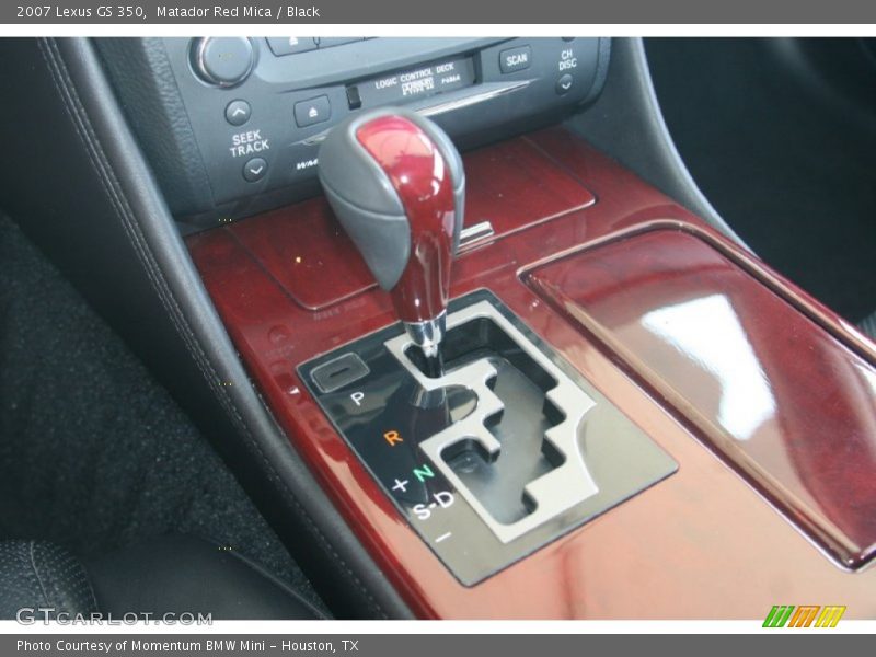Matador Red Mica / Black 2007 Lexus GS 350