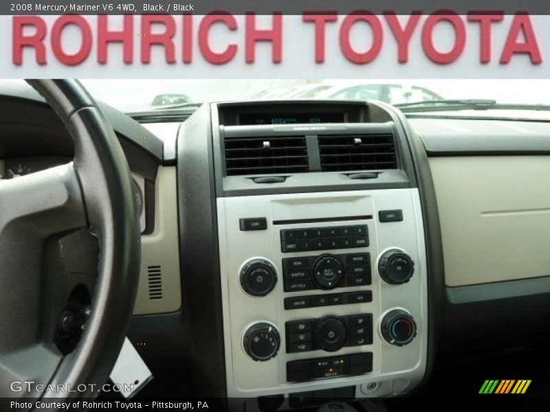 Black / Black 2008 Mercury Mariner V6 4WD