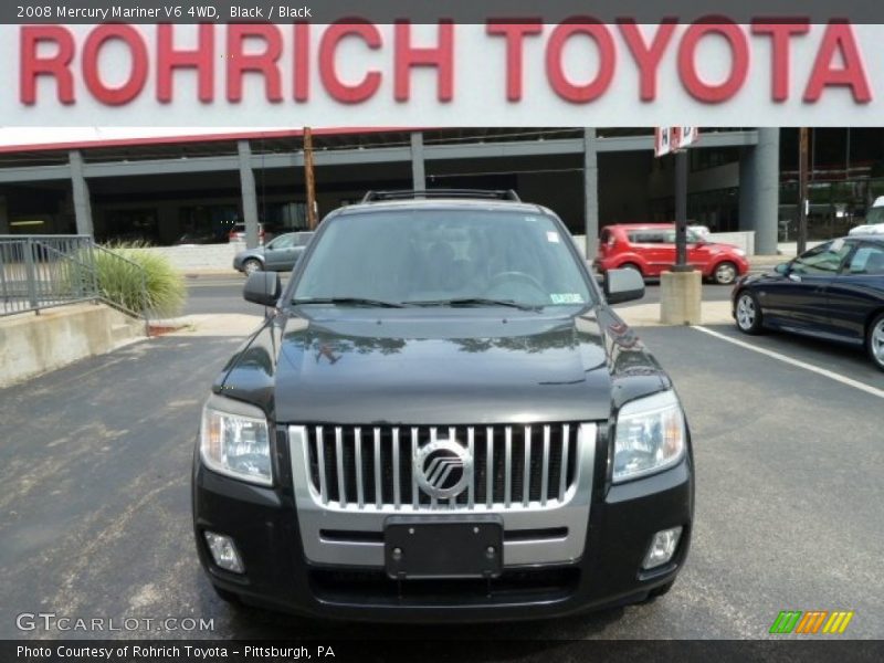 Black / Black 2008 Mercury Mariner V6 4WD