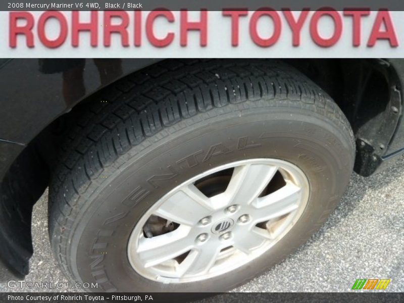 Black / Black 2008 Mercury Mariner V6 4WD