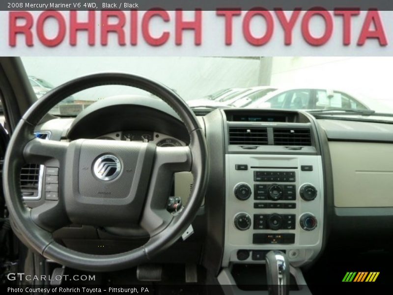 Black / Black 2008 Mercury Mariner V6 4WD