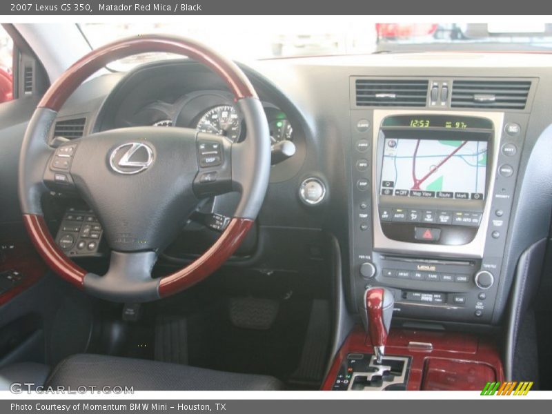 Matador Red Mica / Black 2007 Lexus GS 350