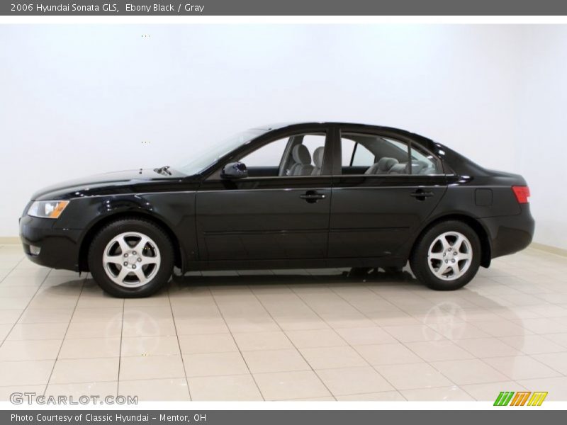 Ebony Black / Gray 2006 Hyundai Sonata GLS
