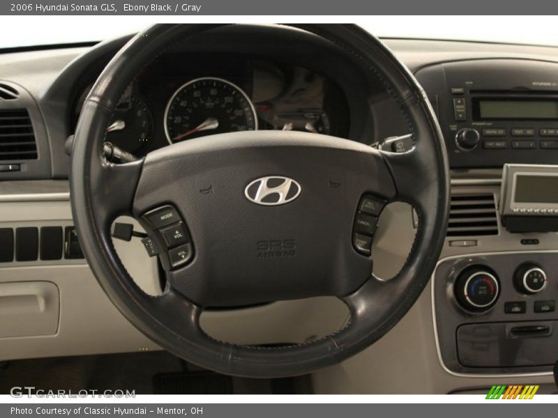 Ebony Black / Gray 2006 Hyundai Sonata GLS