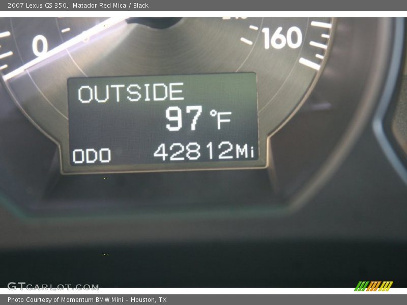 Matador Red Mica / Black 2007 Lexus GS 350