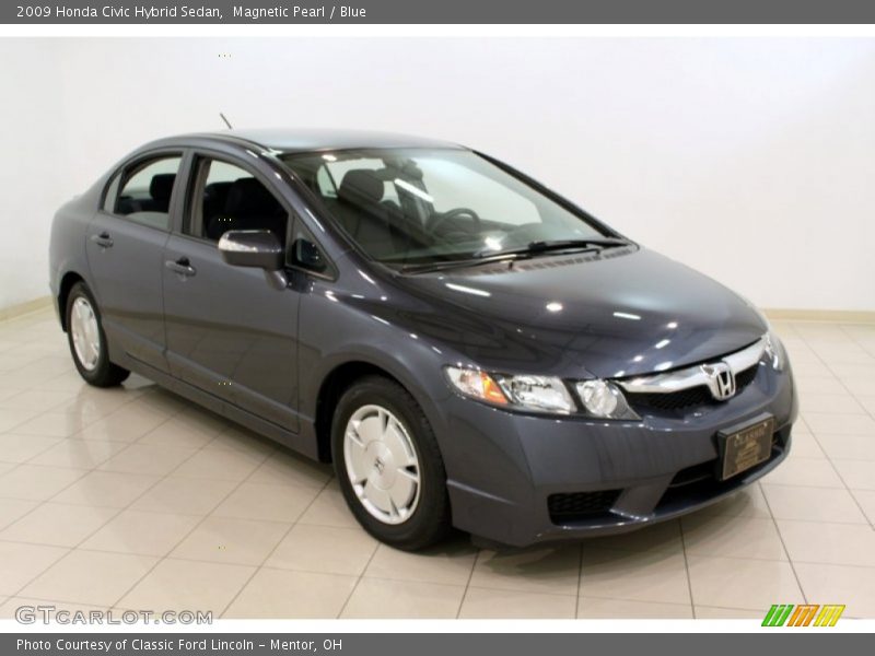 Magnetic Pearl / Blue 2009 Honda Civic Hybrid Sedan