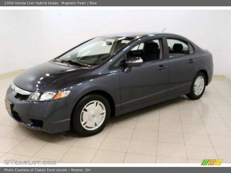 Magnetic Pearl / Blue 2009 Honda Civic Hybrid Sedan
