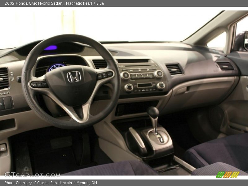 Magnetic Pearl / Blue 2009 Honda Civic Hybrid Sedan