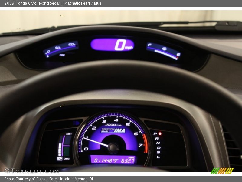 Magnetic Pearl / Blue 2009 Honda Civic Hybrid Sedan