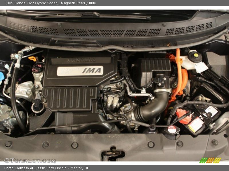 Magnetic Pearl / Blue 2009 Honda Civic Hybrid Sedan