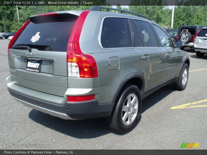 Willow Green Metallic / Taupe 2007 Volvo XC90 3.2 AWD