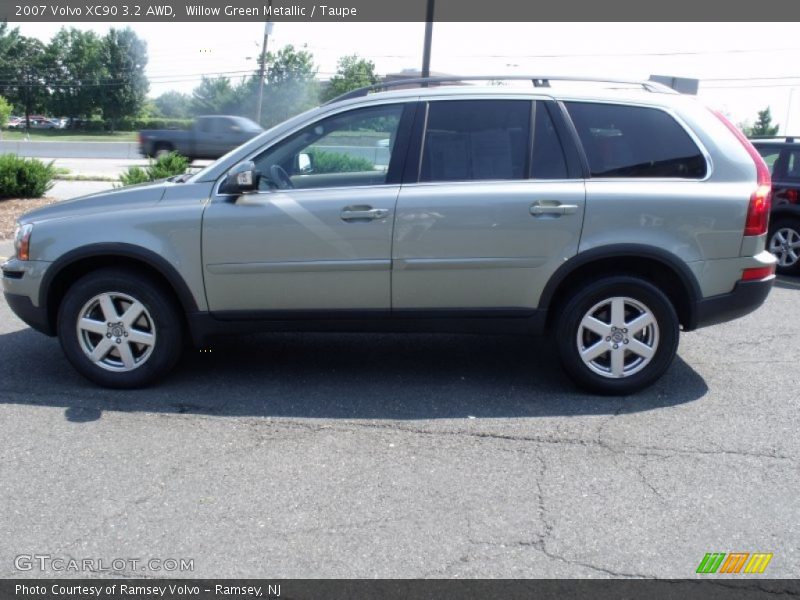 Willow Green Metallic / Taupe 2007 Volvo XC90 3.2 AWD