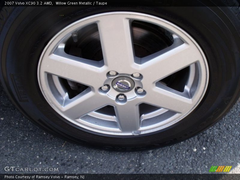 Willow Green Metallic / Taupe 2007 Volvo XC90 3.2 AWD