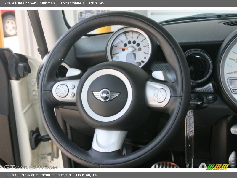 Pepper White / Black/Grey 2009 Mini Cooper S Clubman