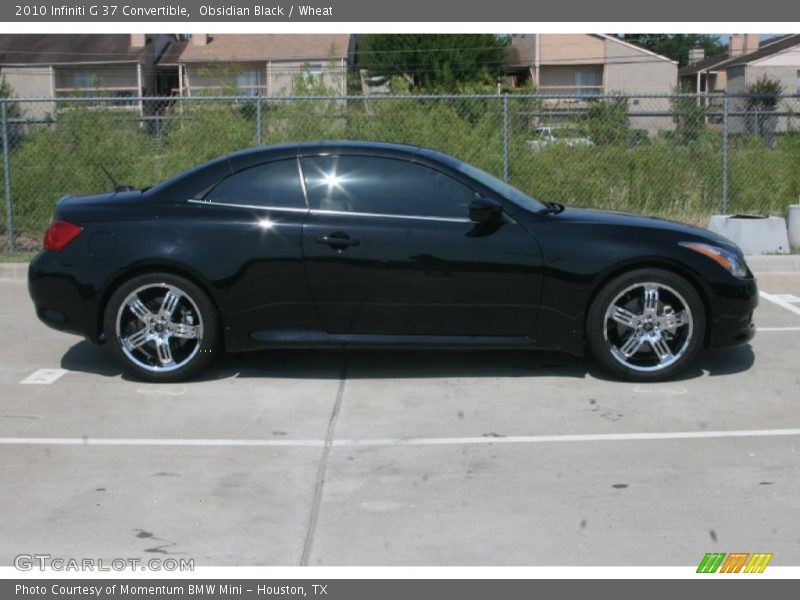 Obsidian Black / Wheat 2010 Infiniti G 37 Convertible