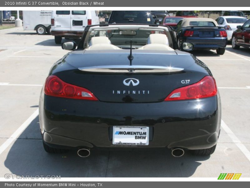 Obsidian Black / Wheat 2010 Infiniti G 37 Convertible