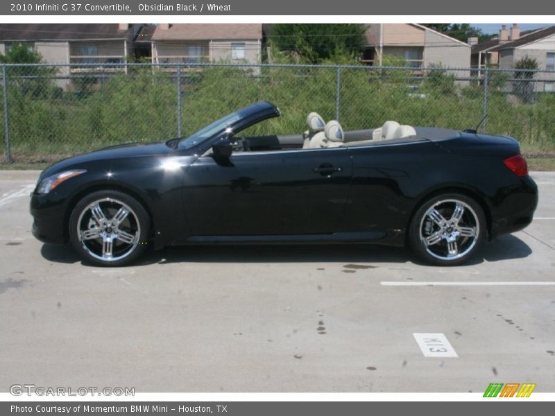 Obsidian Black / Wheat 2010 Infiniti G 37 Convertible