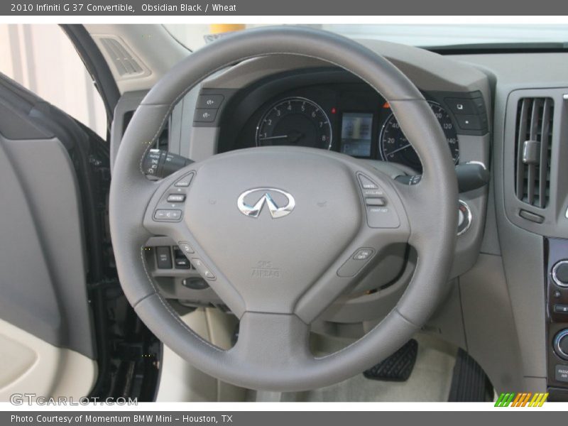 Obsidian Black / Wheat 2010 Infiniti G 37 Convertible