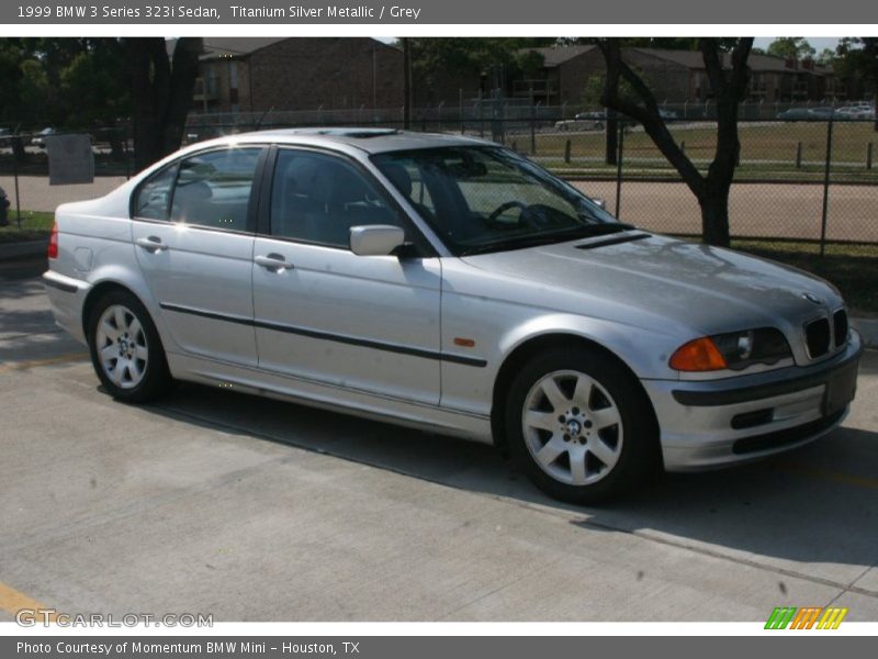 Titanium Silver Metallic / Grey 1999 BMW 3 Series 323i Sedan