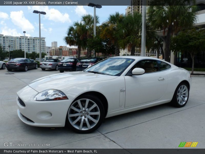 Porcelain / Caramel 2008 Jaguar XK XK8 Coupe