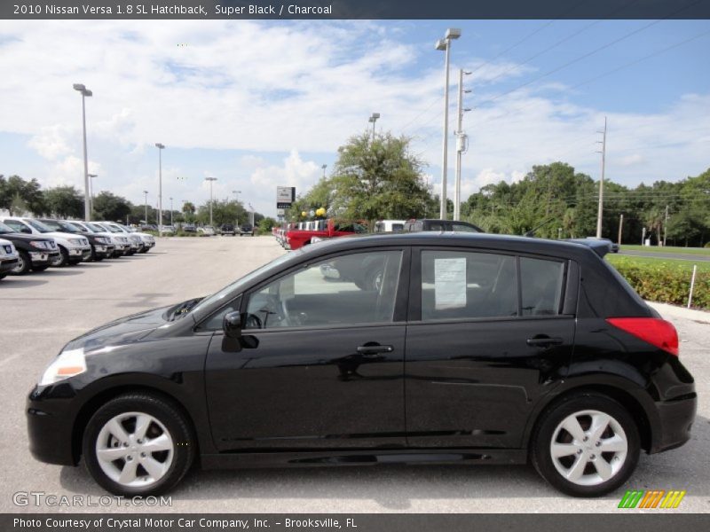 Super Black / Charcoal 2010 Nissan Versa 1.8 SL Hatchback