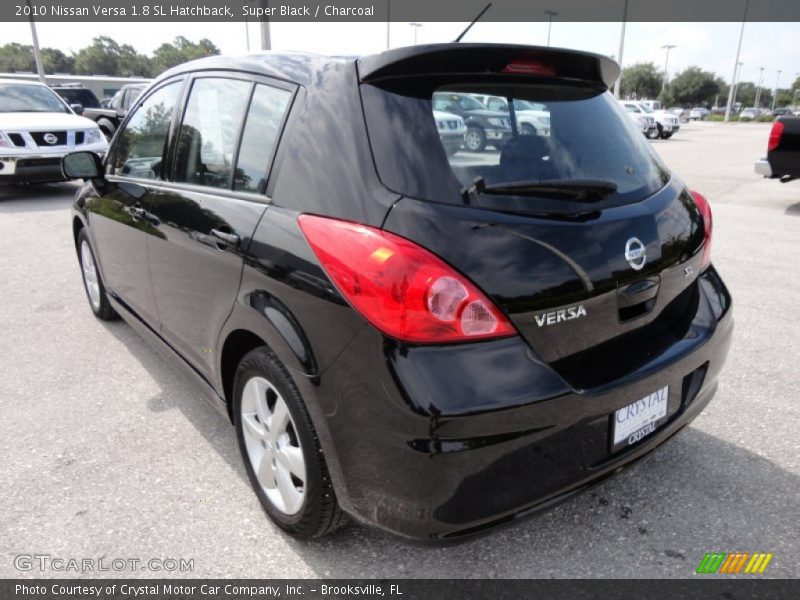 Super Black / Charcoal 2010 Nissan Versa 1.8 SL Hatchback
