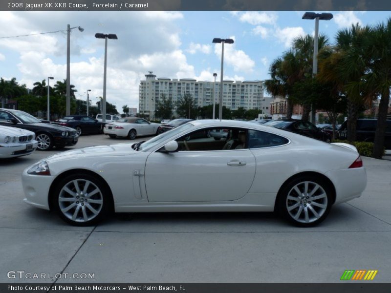 Porcelain / Caramel 2008 Jaguar XK XK8 Coupe