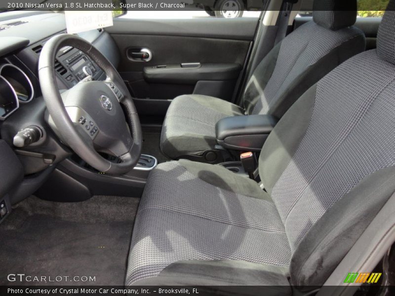 Super Black / Charcoal 2010 Nissan Versa 1.8 SL Hatchback