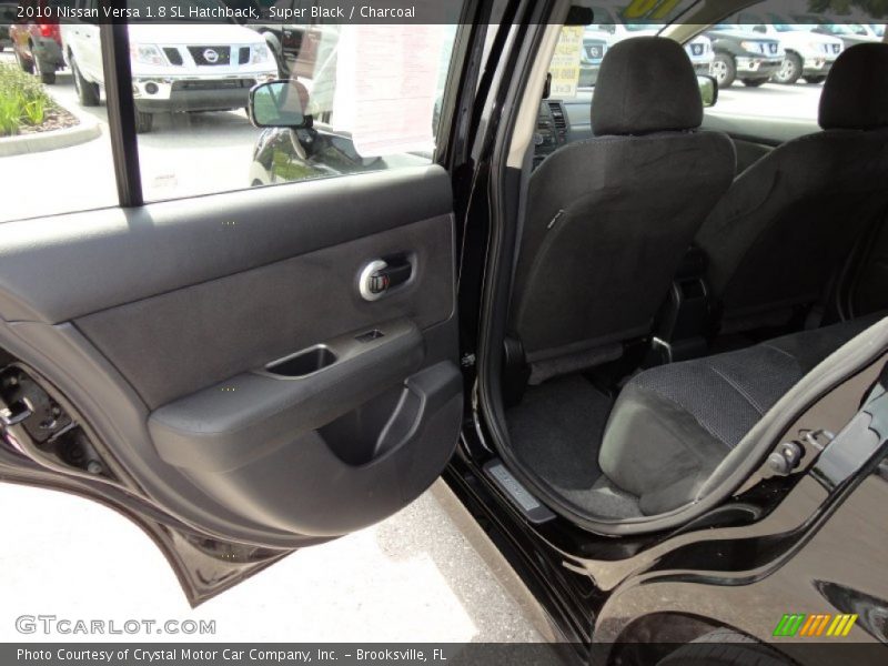 Super Black / Charcoal 2010 Nissan Versa 1.8 SL Hatchback