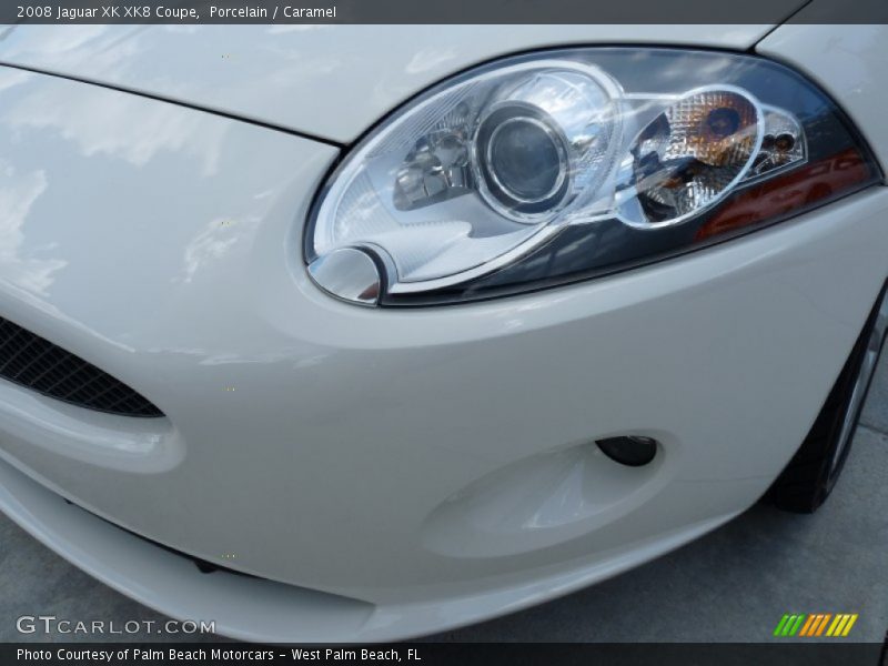 Porcelain / Caramel 2008 Jaguar XK XK8 Coupe