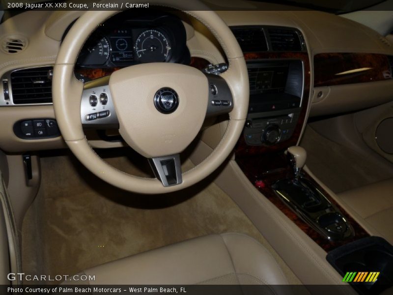 Porcelain / Caramel 2008 Jaguar XK XK8 Coupe