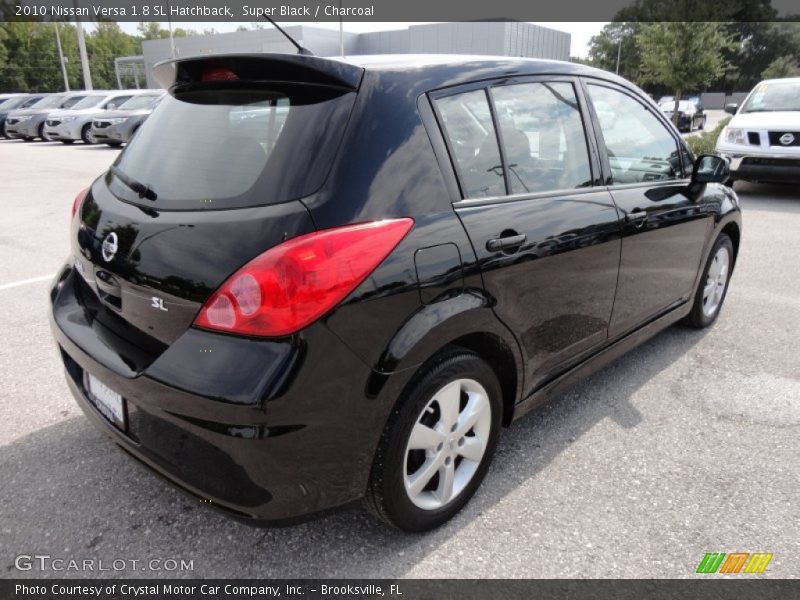 Super Black / Charcoal 2010 Nissan Versa 1.8 SL Hatchback