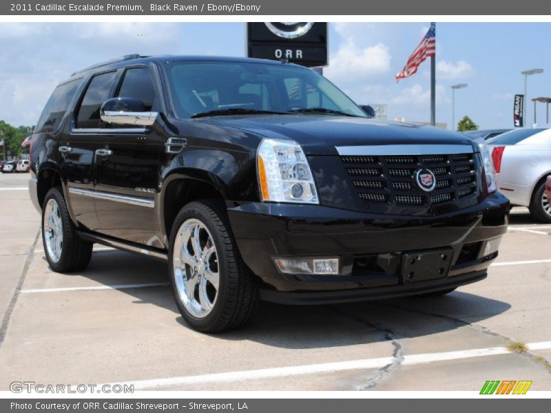 Black Raven / Ebony/Ebony 2011 Cadillac Escalade Premium