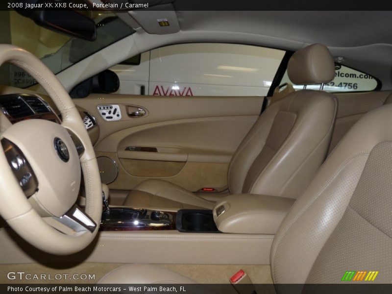 Porcelain / Caramel 2008 Jaguar XK XK8 Coupe