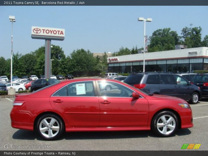 Barcelona Red Metallic / Ash 2011 Toyota Camry SE