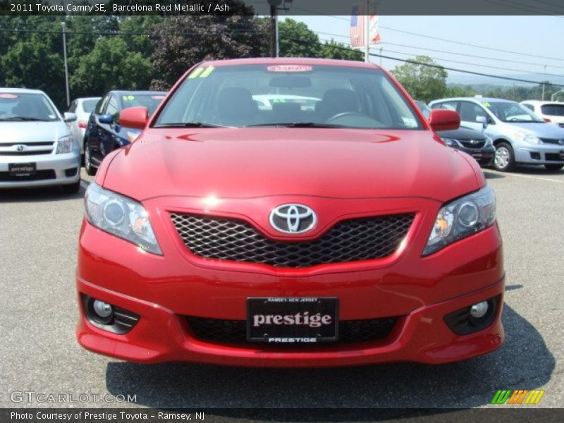 Barcelona Red Metallic / Ash 2011 Toyota Camry SE