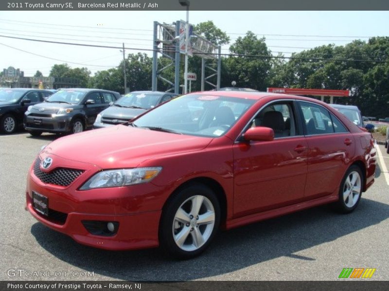 Barcelona Red Metallic / Ash 2011 Toyota Camry SE